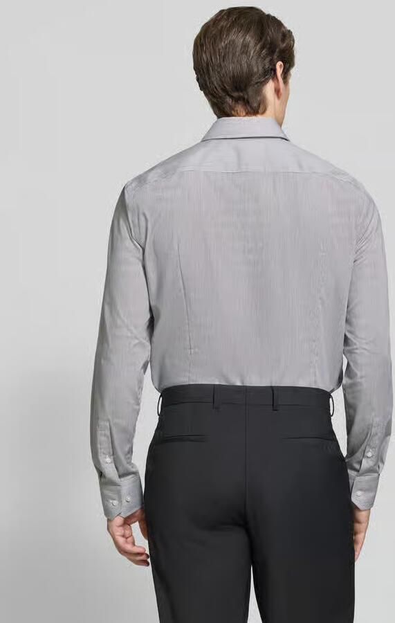 Boss Slim fit zakelijk overhemd van pure katoen model 'HANK' - Foto 2