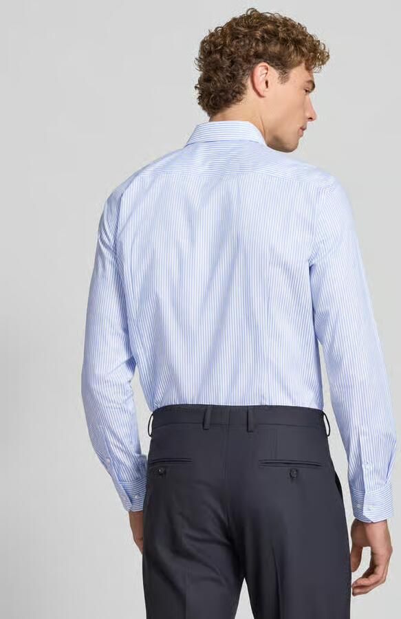 Boss Slim fit zakelijk overhemd van pure katoen model 'HANK' - Foto 2