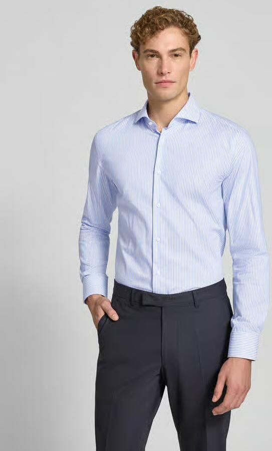 Boss Slim fit zakelijk overhemd van pure katoen model 'HANK' - Foto 3