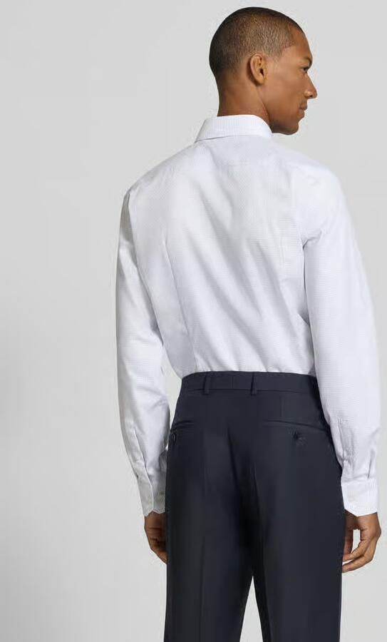 Boss Slim fit zakelijk overhemd van pure katoen model 'HANK' - Foto 2