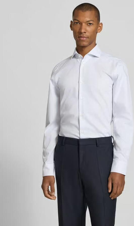 Boss Slim fit zakelijk overhemd van pure katoen model 'HANK' - Foto 3