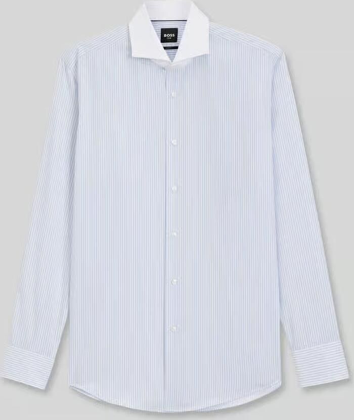 Boss slim fit zakelijk overhemd van puur katoen model 'HANK-SP-B1' - Foto 2