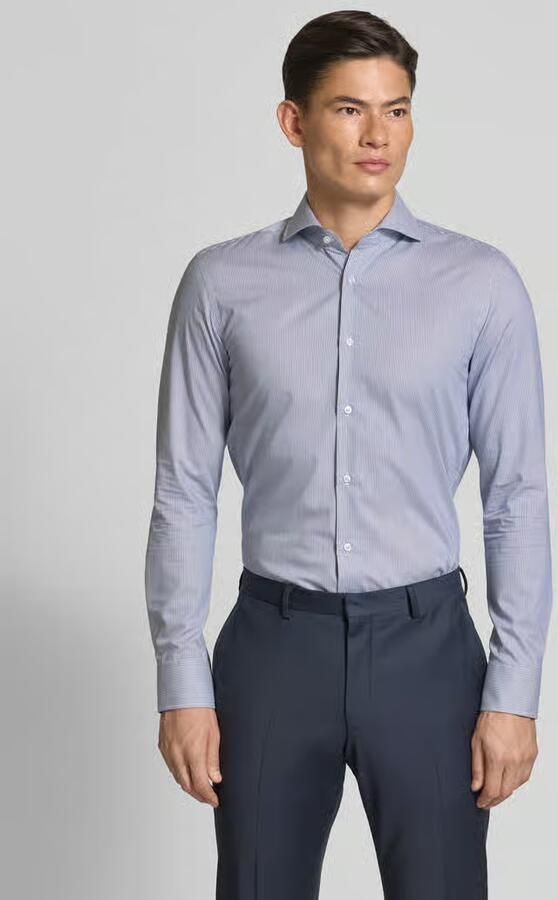 Boss Slim fit zakelijk overhemd van puur katoen
