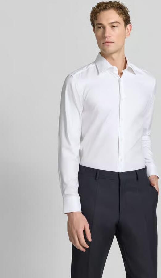 Boss slim fit zakelijk overhemd van puur katoen model 'H-HANK-K' - Foto 5