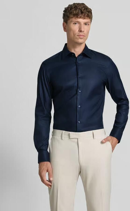 Boss slim fit zakelijk overhemd van puur katoen model 'H-HANK-K' - Foto 3