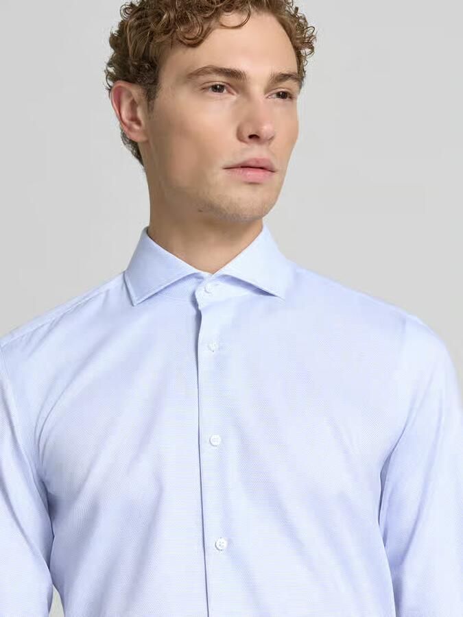 Boss slim fit zakelijk overhemd van puur katoen model 'H-HANK-Sp-B1'