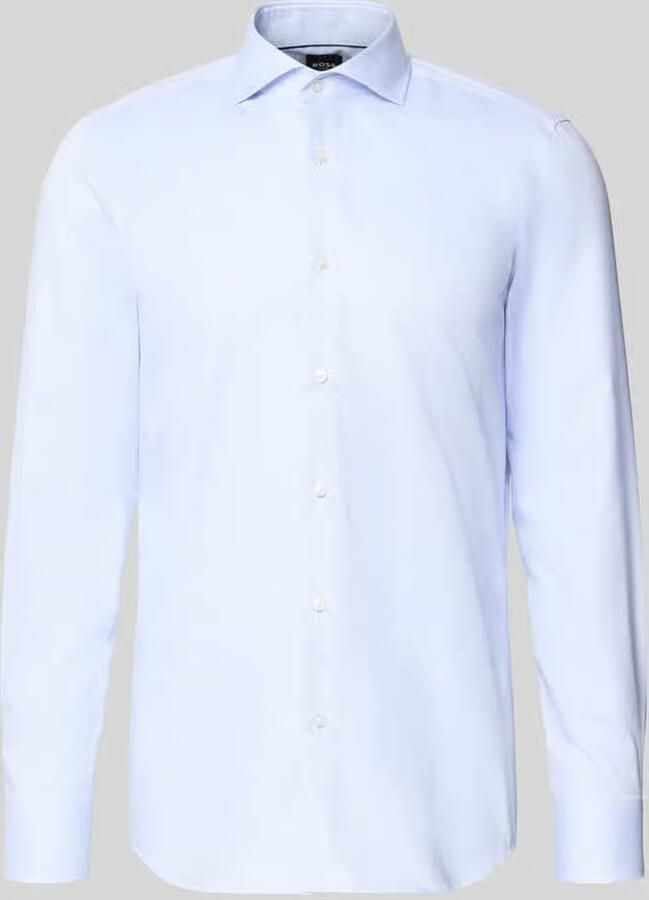 Boss slim fit zakelijk overhemd van puur katoen model 'H-HANK-Sp-B1' - Foto 2