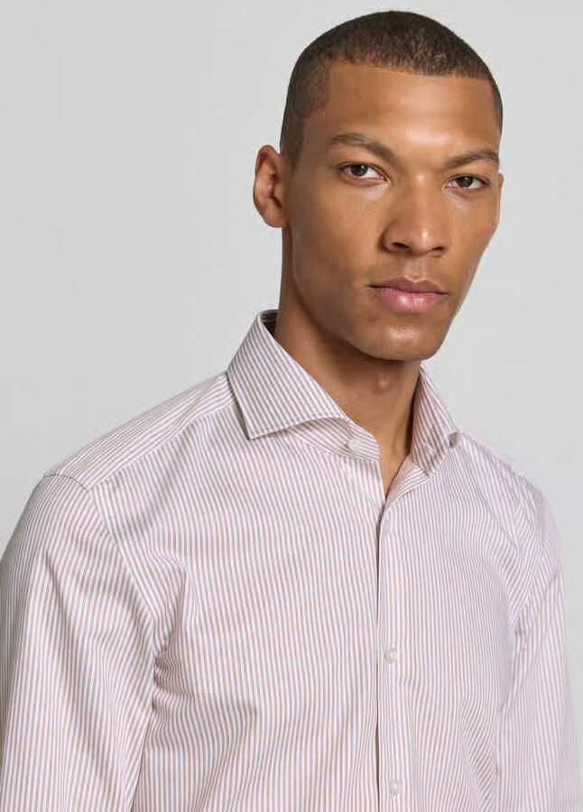 Boss slim fit zakelijk overhemd van puur katoen model 'H-HANK-SP-B1'