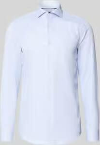 Boss slim fit zakelijk overhemd van puur katoen model 'H-HANK-Sp-B1'