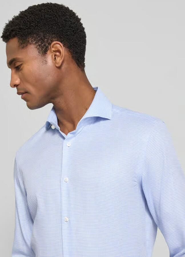 Boss slim fit zakelijk overhemd van puur katoen model 'H-HANK-Sp-B1'