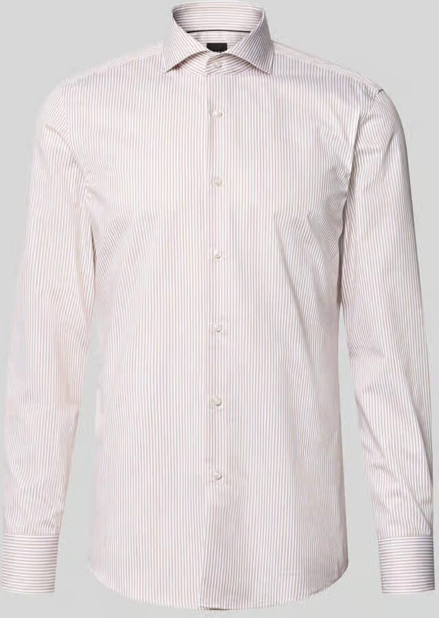 Boss slim fit zakelijk overhemd van puur katoen model 'H-HANK-SP-B1' - Foto 2