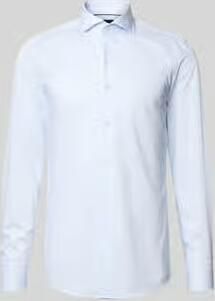 Boss slim fit zakelijk overhemd van puur katoen model 'H-HANK-SP-B1'