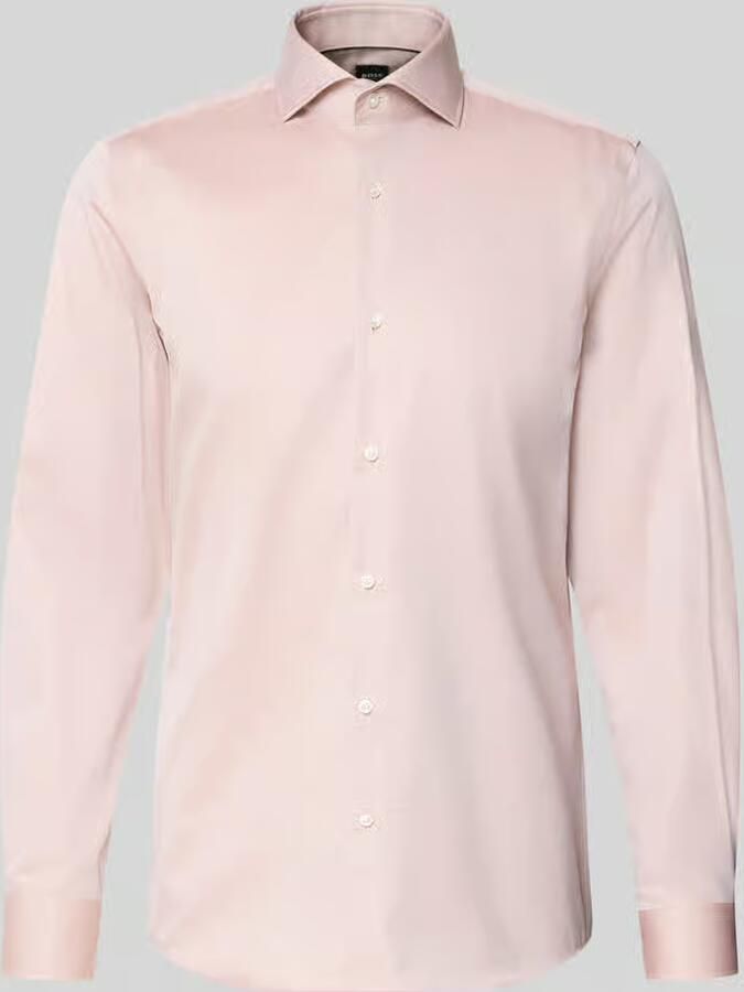 Boss slim fit zakelijk overhemd van puur katoen model 'H-HANK-SP-B1' - Foto 2