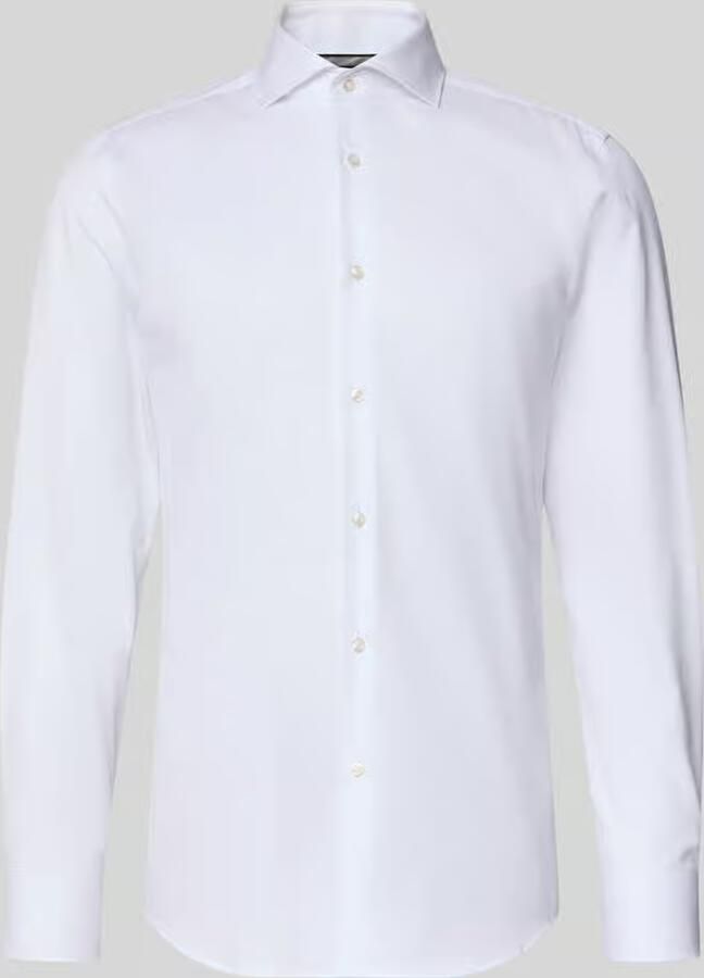 Boss slim fit zakelijk overhemd van puur katoen model 'H-HANK-SP-B1' - Foto 2