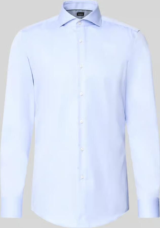 Boss slim fit zakelijk overhemd van puur katoen model 'H-HANK-SP-B1' - Foto 2