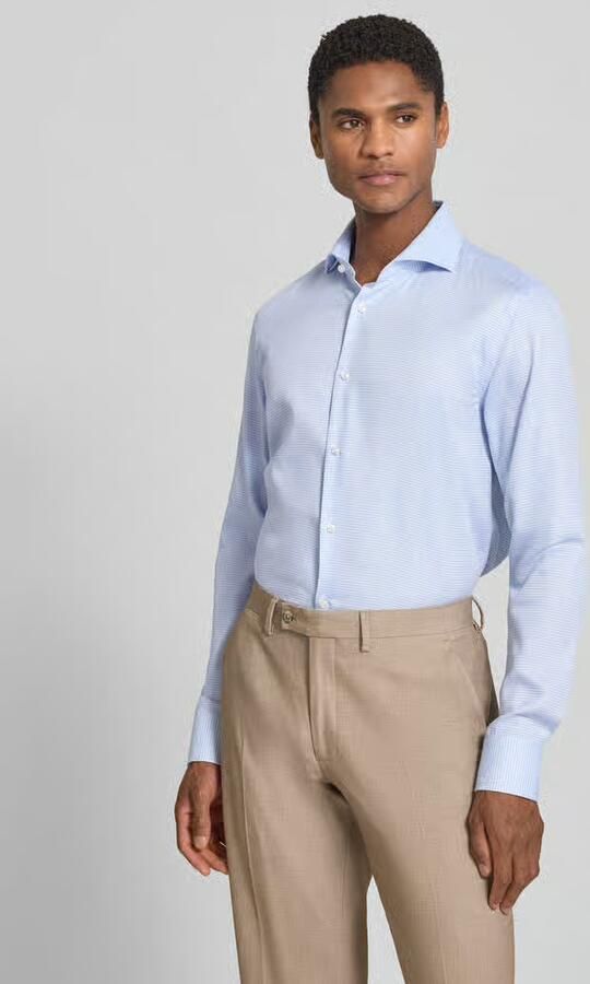 Boss slim fit zakelijk overhemd van puur katoen model 'H-HANK-Sp-B1' - Foto 2
