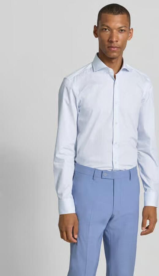 Boss slim fit zakelijk overhemd van puur katoen model 'H-HANK-SP-B1' - Foto 3
