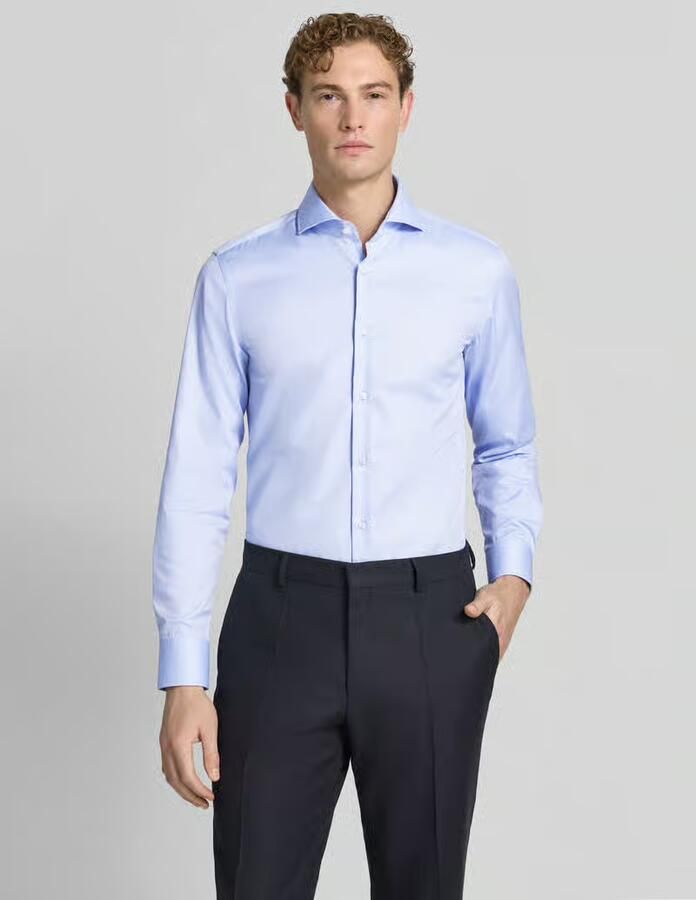 Boss Slim fit zakelijk overhemd van pure katoen model 'H-HANK-SP-B1-C1-263' - Foto 2