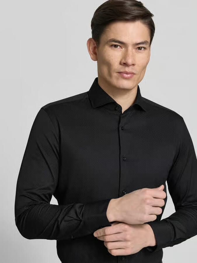 Boss slim fit zakelijk overhemd van puur katoen model 'H-HANK-SP'