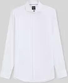 Boss slim fit zakelijk overhemd van puur katoen model 'H-HANK-SP'