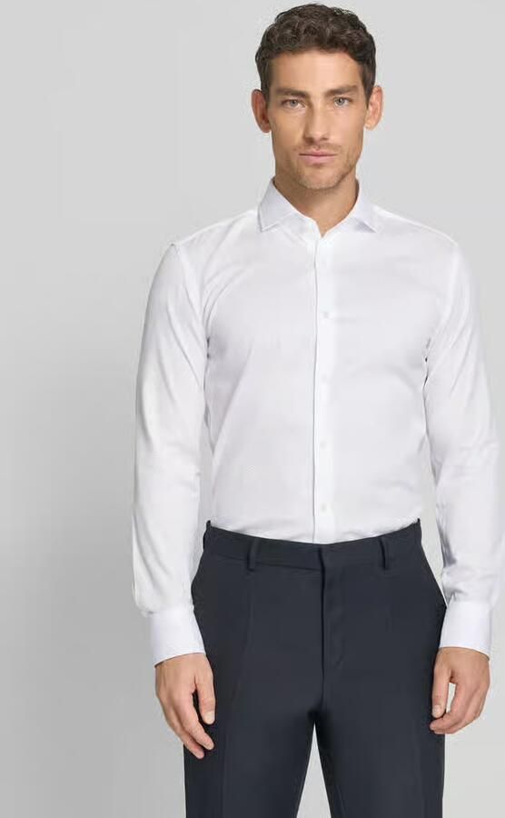 Boss slim fit zakelijk overhemd van puur katoen model 'H-HANK-SP' - Foto 4