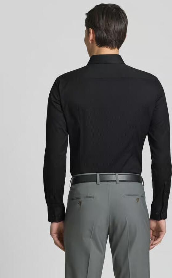 Boss slim fit zakelijk overhemd van puur katoen model 'H-HANK-SP'