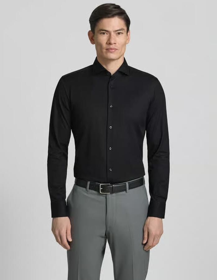Boss slim fit zakelijk overhemd van puur katoen model 'H-HANK-SP' - Foto 2