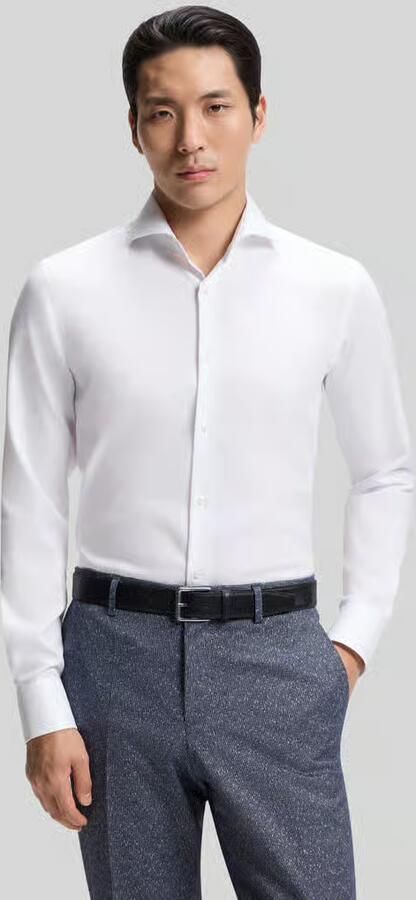 Boss slim fit zakelijk overhemd van puur katoen model 'H-HANK-SP' - Foto 3