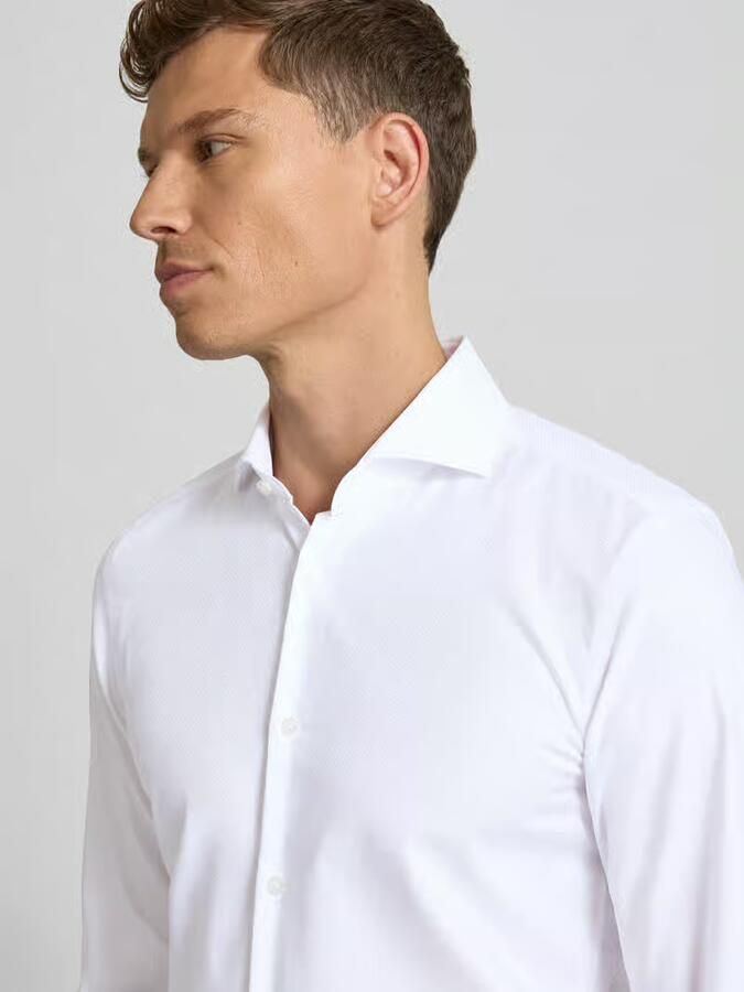Boss Slim fit zakelijk overhemd van puur katoen model 'HANK' - Foto 2
