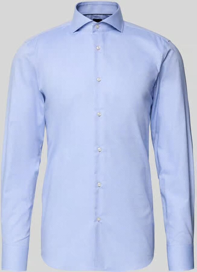 Boss Slim fit zakelijk overhemd van puur katoen model 'HANK'
