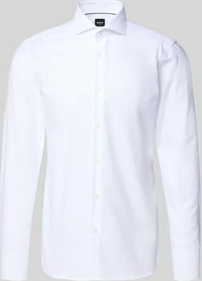 Boss Slim fit zakelijk overhemd van puur katoen model 'HANK'