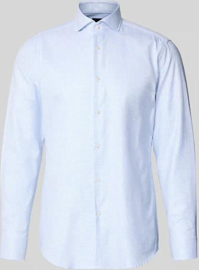 Boss Slim fit zakelijk overhemd van puur katoen model 'HANK'
