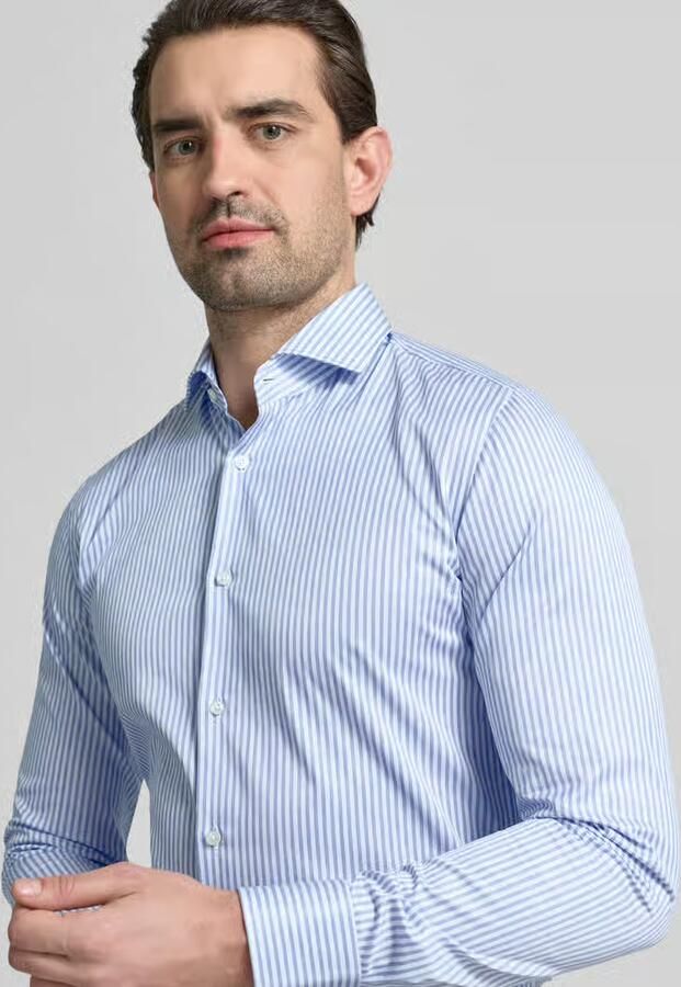 Boss Slim fit zakelijk overhemd van puur katoen model 'HANK' - Foto 2