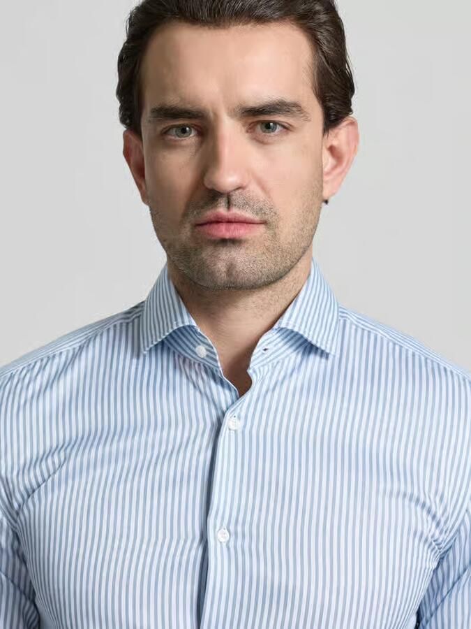 Boss Slim fit vrijetijdsoverhemd van puur katoen model 'HANK' - Foto 3