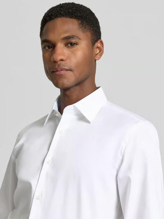 Boss slim fit zakelijk overhemd van puur katoen model 'HANK' - Foto 2