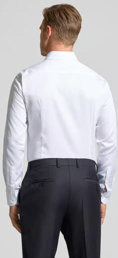 Boss Slim fit zakelijk overhemd van puur katoen model 'HANK' - Foto 4