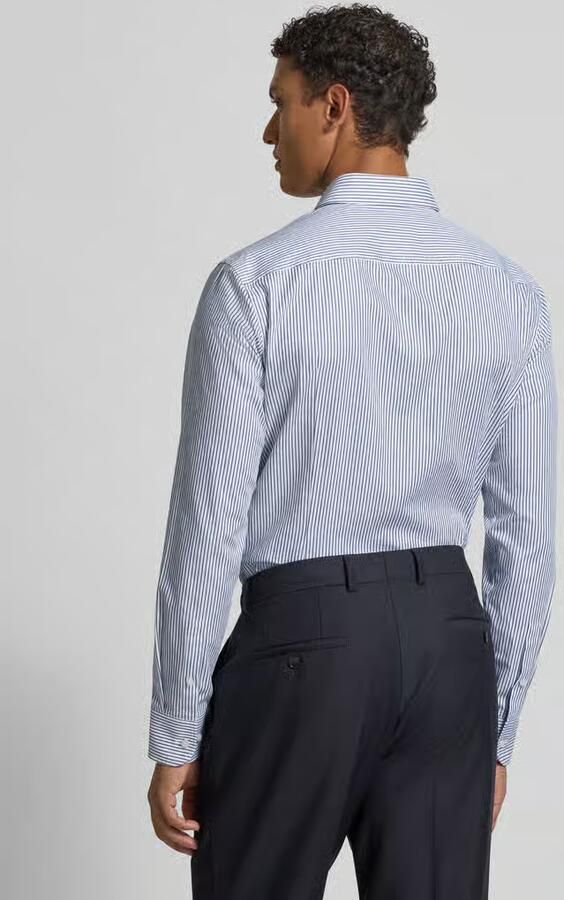 Boss Slim fit zakelijk overhemd van puur katoen model 'HANK'