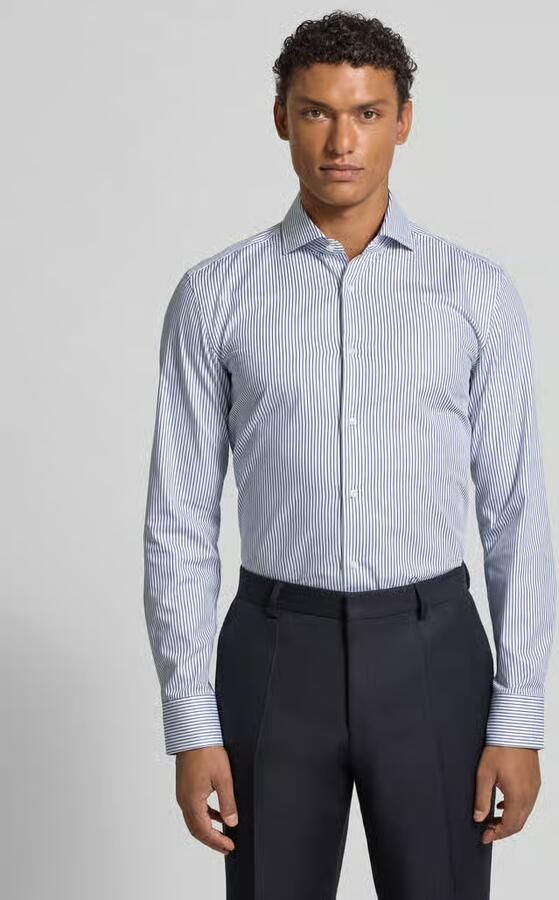 Boss Slim fit zakelijk overhemd van puur katoen model 'HANK' - Foto 2