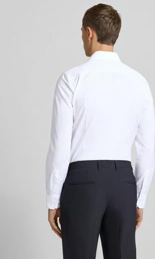 Boss Slim fit zakelijk overhemd van puur katoen model 'HANK' - Foto 4