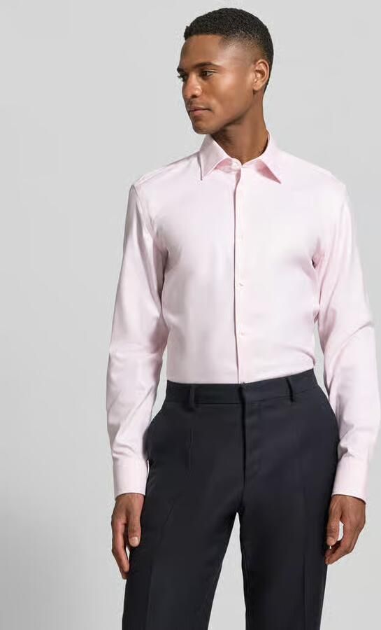 Boss slim fit zakelijk overhemd van puur katoen model 'HANK' - Foto 2