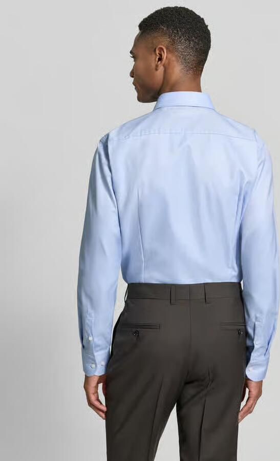 Boss slim fit zakelijk overhemd van puur katoen model 'H-HANK-K'