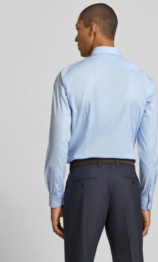 Boss slim fit zakelijk overhemd van puur katoen model 'HANK' - Foto 3