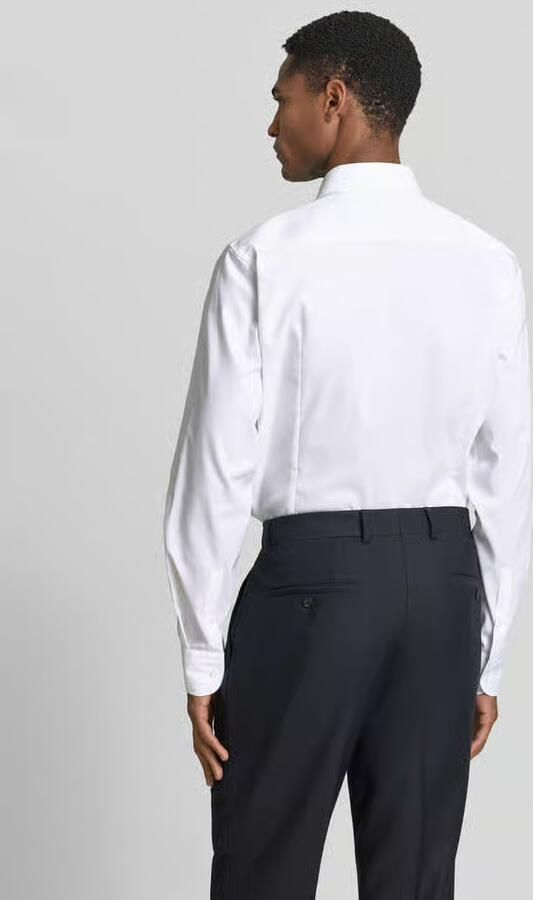 Boss slim fit zakelijk overhemd van puur katoen model 'HANK'
