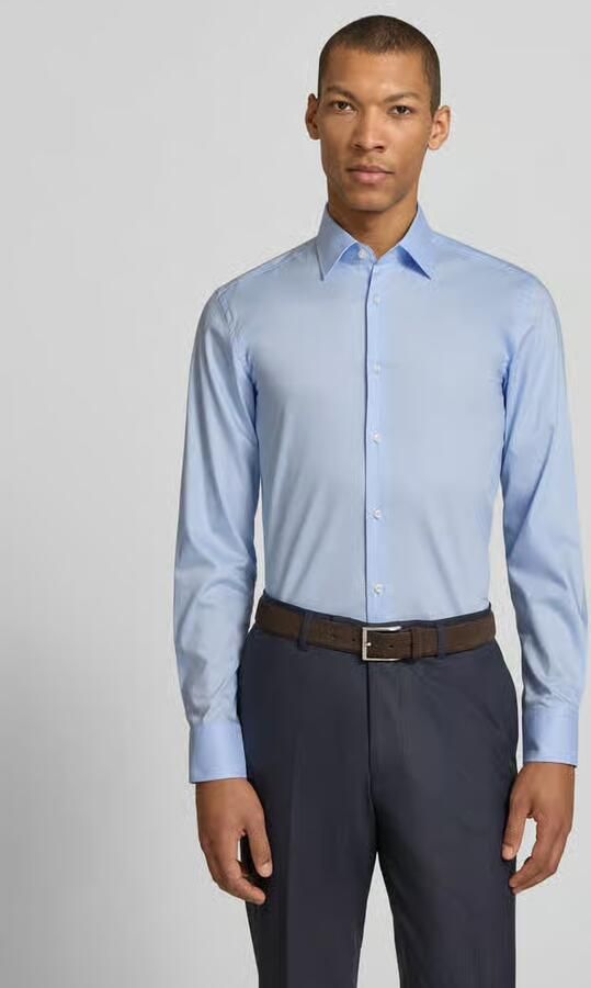 Boss slim fit zakelijk overhemd van puur katoen model 'HANK' - Foto 4