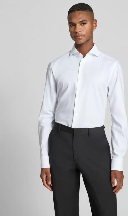 Boss Slim fit zakelijk overhemd van puur katoen model 'HANK' - Foto 2