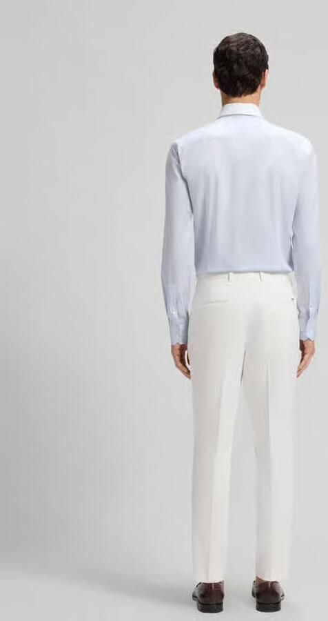 Boss slim fit zakelijk overhemd van puur katoen model 'HANK-SP-B1' - Foto 4