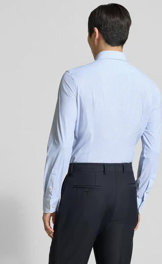 Boss slim fit zakelijk overhemd van super-stretch jersey model 'P-HANK'