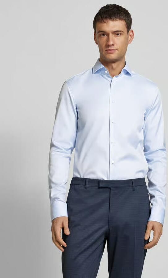 Boss Slim fit zakelijk overhemd van twill - Foto 2