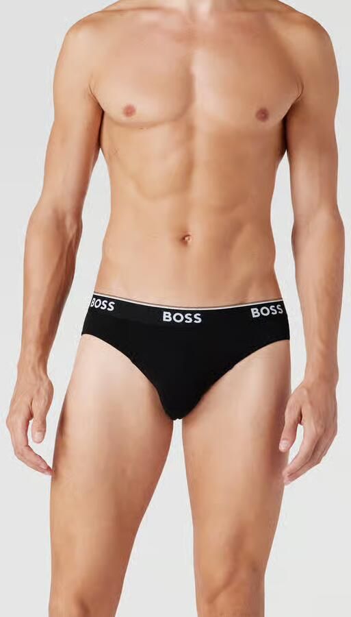 Hugo Boss 3-Pack Katoenen Briefs met Logotailleband Multicolor Heren - Foto 12
