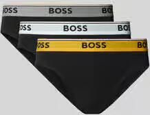 Boss Slip van katoenmix in set van 3 model 'BRIEF 3P POWER'